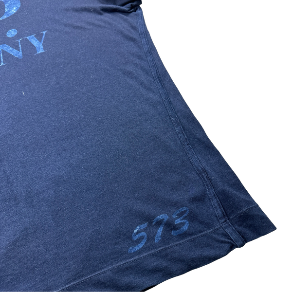 CP Company Navy Cotton Spellout Short Sleeve T Shirt - XL