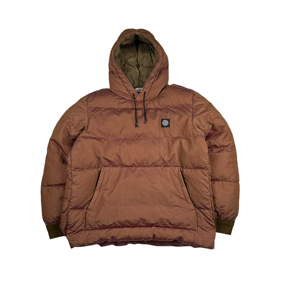 Stone Island 2020 Rust Orange Poly Colour Frame Down TC Jacket - XL