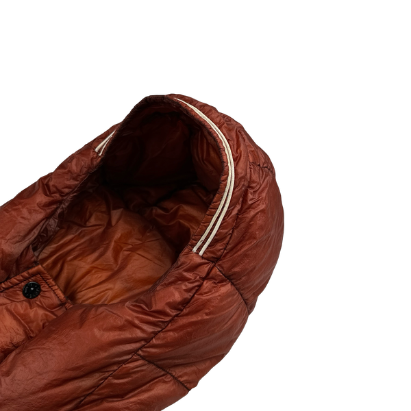 Stone Island 2013 Burnt Orange Garment Dyed Puffer Jacket - 3XL