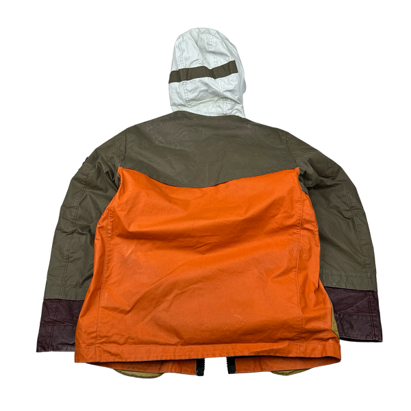 Stone Island 2019 Tela Placcata Bicolore Hooded Jacket - Small
