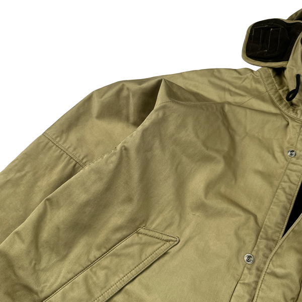 Stone Island 2004 Beige Raso Floccato Riot Mask Sniper Jacket - Medium
