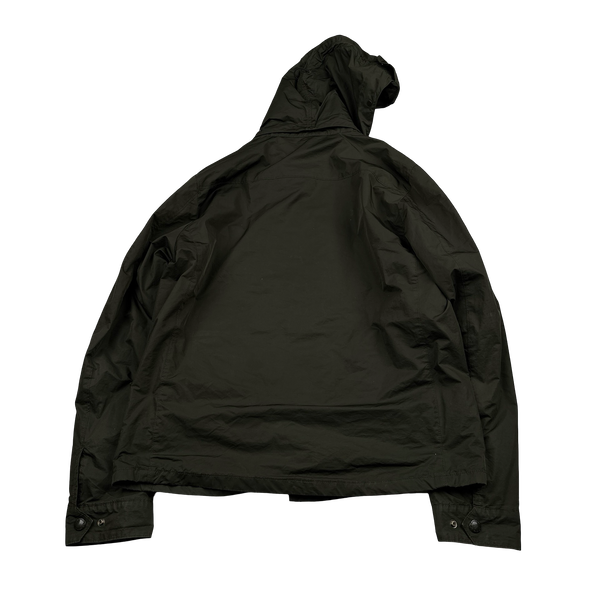 CP Company Khaki Micro M Goggle Jacket - Large