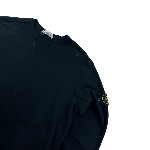 Stone Island 2018 Black Cotton Crewneck Sweatshirt - XL