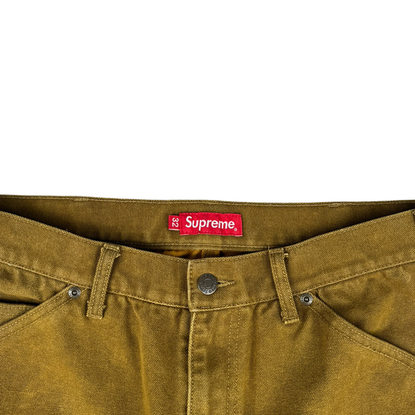 Supreme Sepia Brown Double Knee Carpenter Cargo Trousers - 32