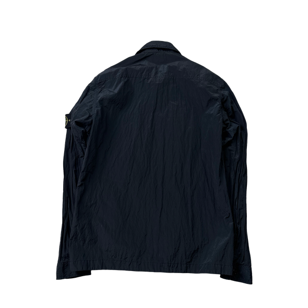 Stone Island 2017 Navy Nylon Metal Zipped Overshirt - Medium