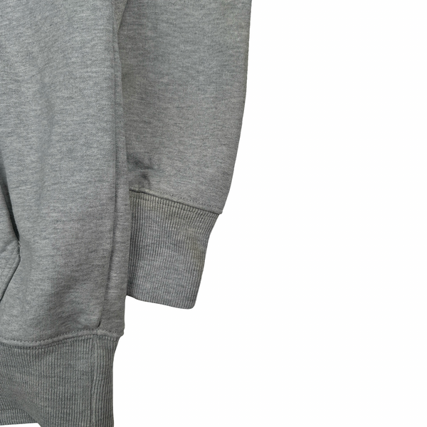 Palace Graphic Grey Cotton Spellout Hoodie - Small