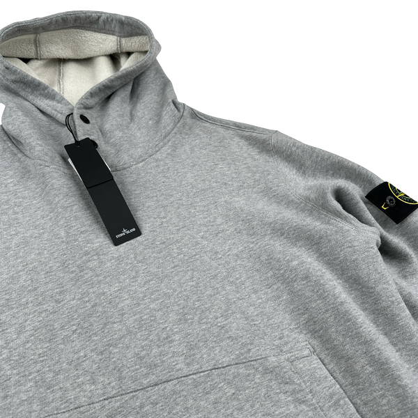 Stone Island 2023 Grey Pullover Hoodie - Large