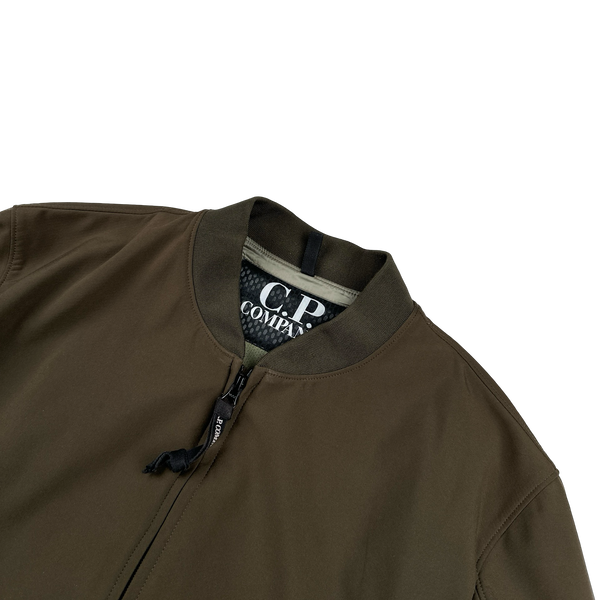 CP Company Khaki Soft Shell Bomber Jacket - XL
