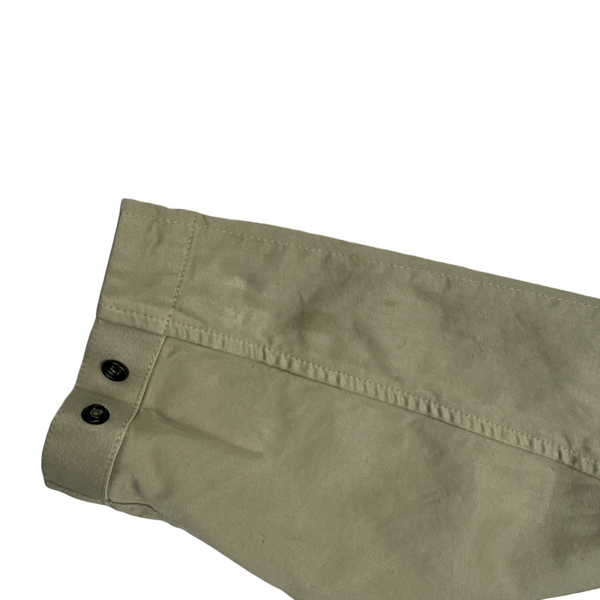 Stone Island 2024 Beige Zipped Cotton Overshirt - XXL