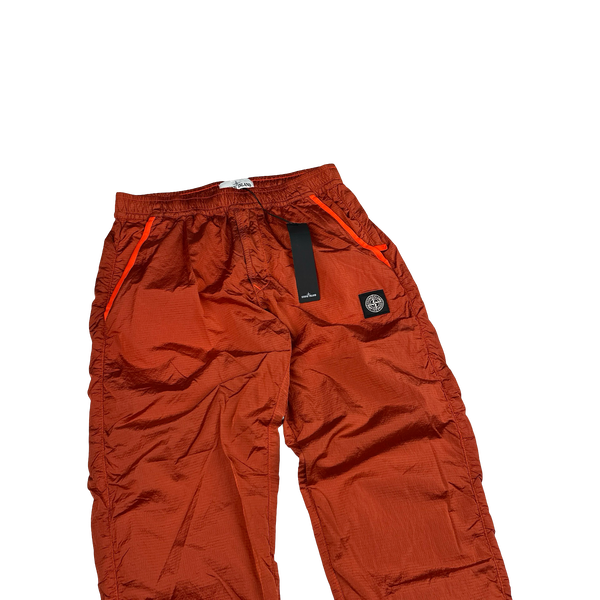 Stone Island 2020 Coral Nylon Metal Rip Stop Tracksuit Bottoms - Small