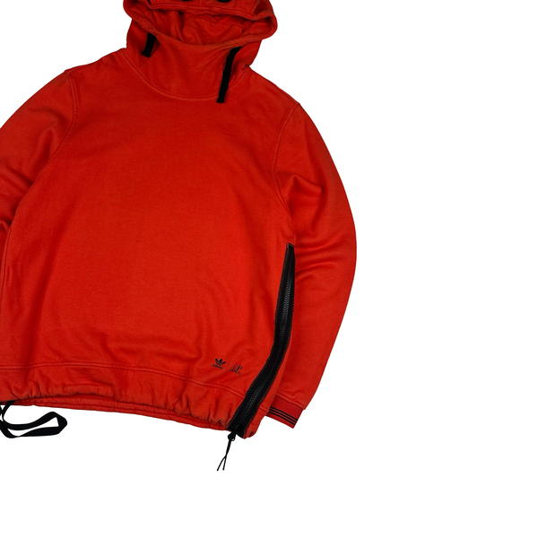 Adidas X CP Company Red Spellout Pull Over Hoodie - Medium