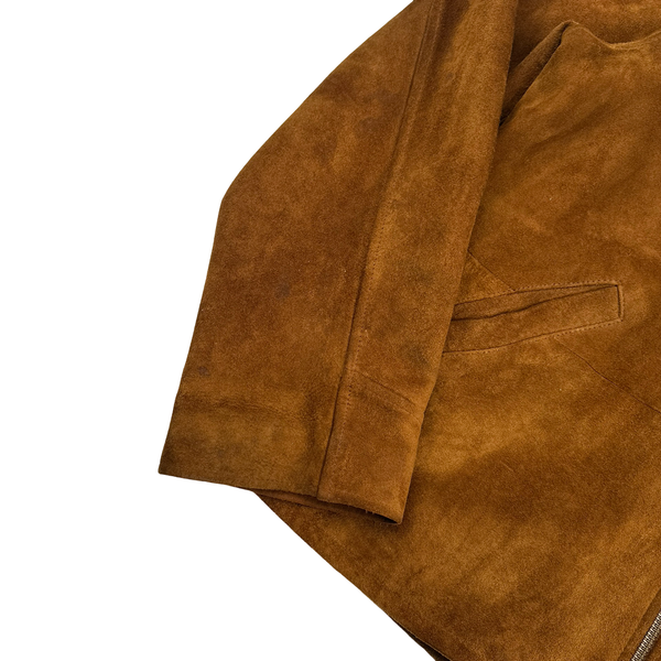 Ralph Lauren Brown Heavyweight Suede Jacket - XL