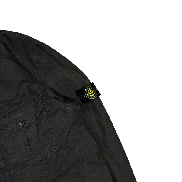 Stone Island 2006 Laminated Cotton Overshirt - XXL