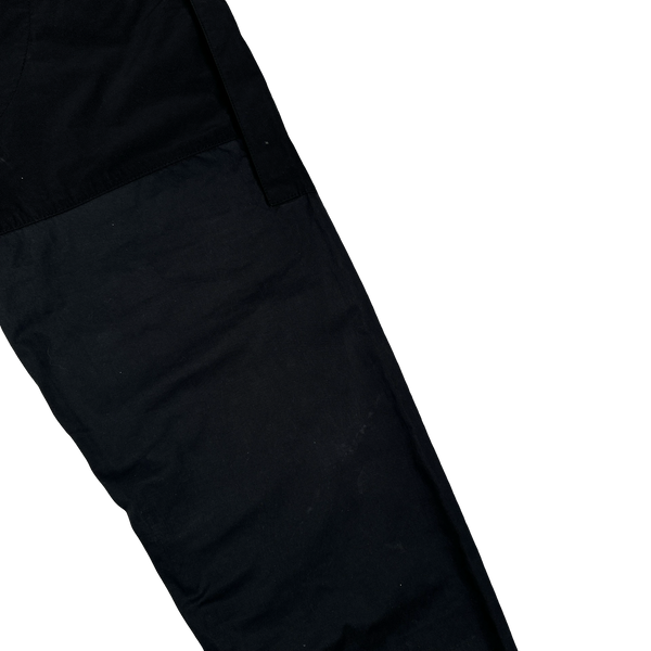 Stone Island 2020 Mussola Panel Black Cargo Trousers - 30"