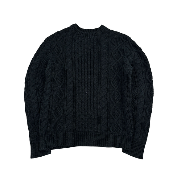 Ralph Lauren Navy Cotton Knit Jumper - Medium