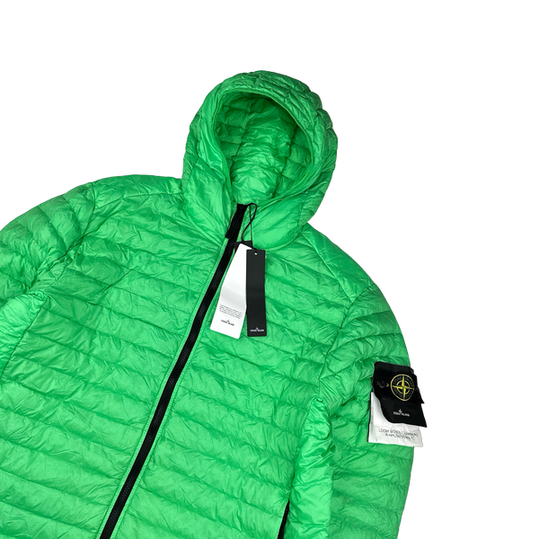 Stone Island 2022 Green Loom Woven R Nylon Down TC Puffer - Large, XL