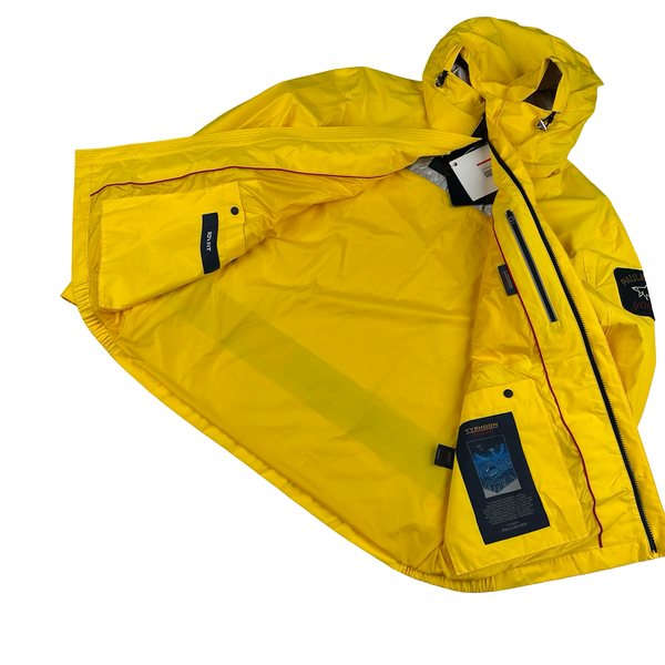 Paul & Shark Yellow 90s Fit Typhoon 20000 Reflective Strip Jacket - Large