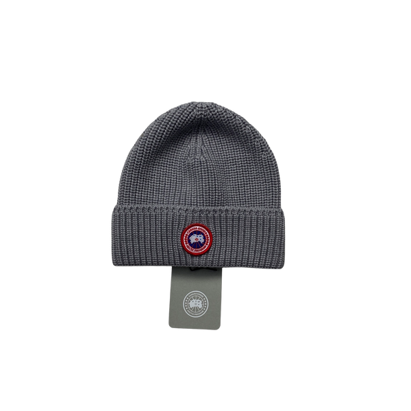 Canada Goose Merino Ribbed Wool Beanie Hat