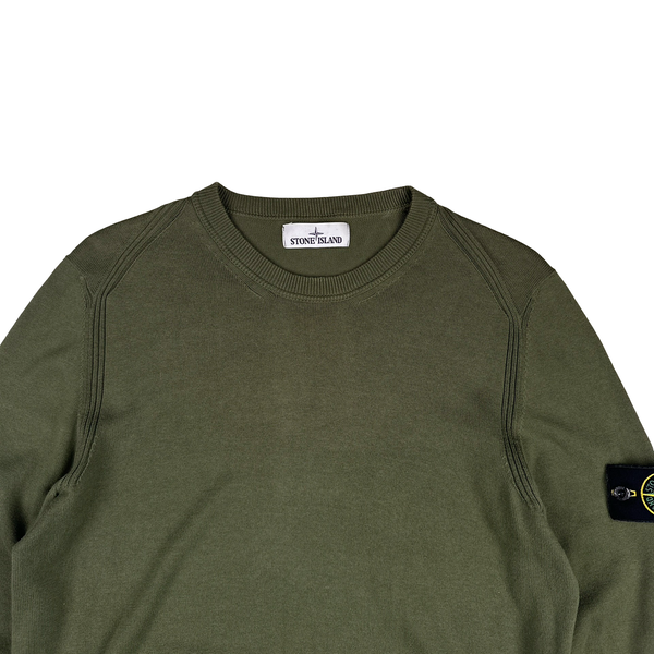 Stone Island 2020 Green Crewneck Knit - Medium