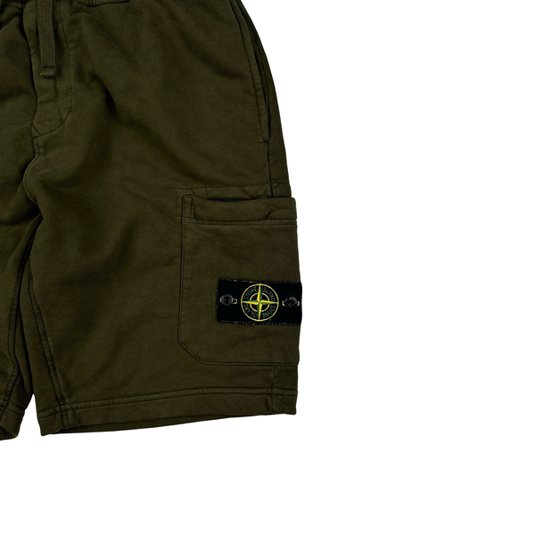 Stone Island 2023 Khaki Cotton Cargo Shorts - Large