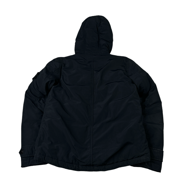 Stone Island 2014 Black Down Filled Micro Reps Jacket - Small