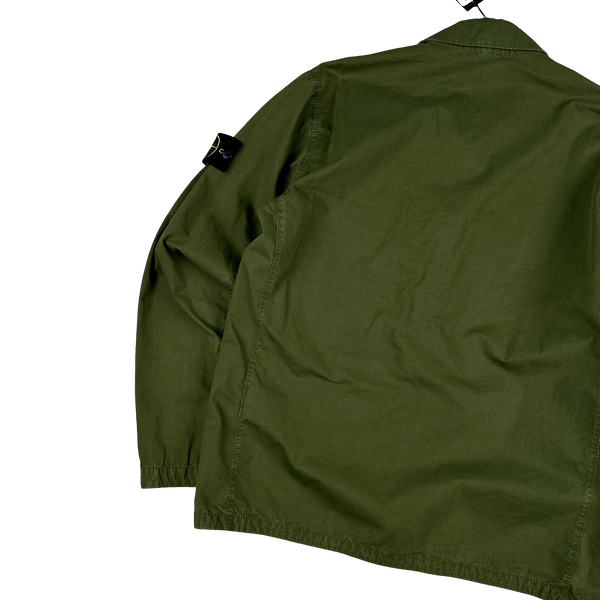 Stone Island 2022 Khaki Double Pocket Overshirt - Medium