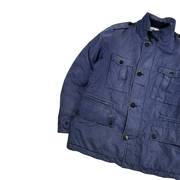 Stone Island 2014 Navy Tela 50 Fili Watro Field Jacket - Large