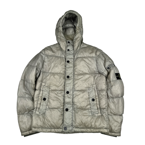 Stone Island 2013 Grey Garment Dyed Puffer Jacket - Medium