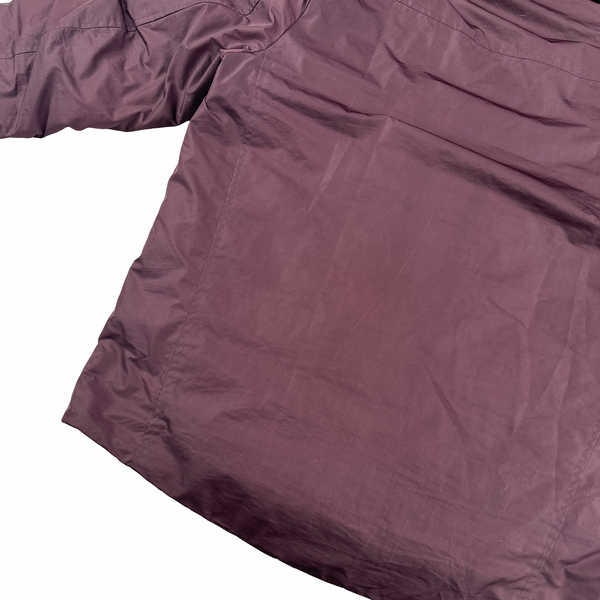 CP Company Burgundy Micro M Down Filled Jacket - Medium