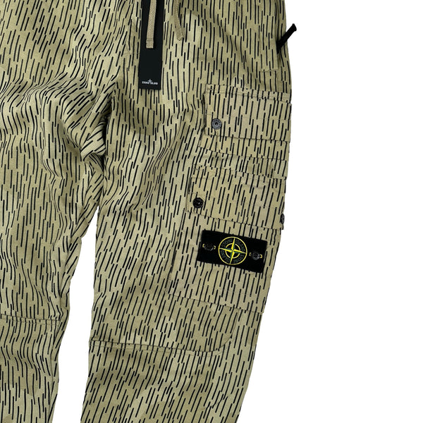 Stone Island 2021 Rain Camo Cargo Joggers - Small