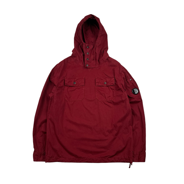 CP Company Red Cotton Smock Overshirt - Medium
