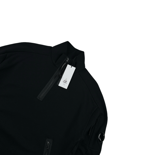 CP Company Black Quarter Zip Lens Viewer Pullover - Medium
