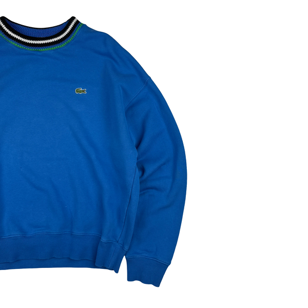 Lacoste Classic Blue Pullover Jumper - Medium