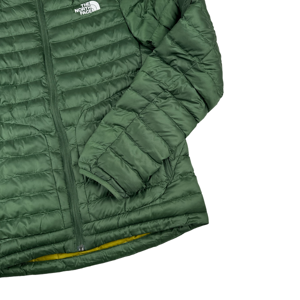 North Face Circular Design Green Down Filled Puffer Jacket - Small