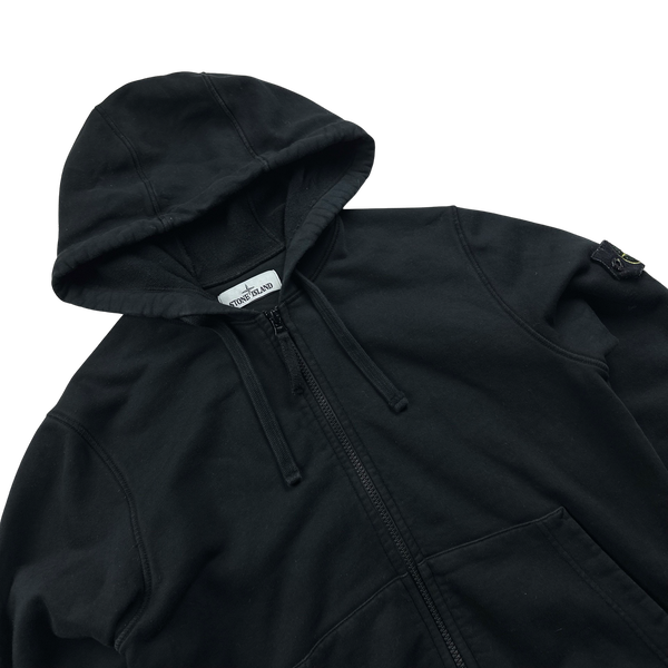 Stone Island 2020 Small Cotton Zipped Hoodie - Small