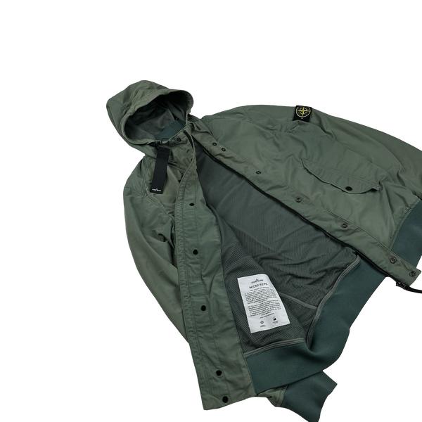 Stone Island 2014 Green Micro Reps Hooded Jacket - XL