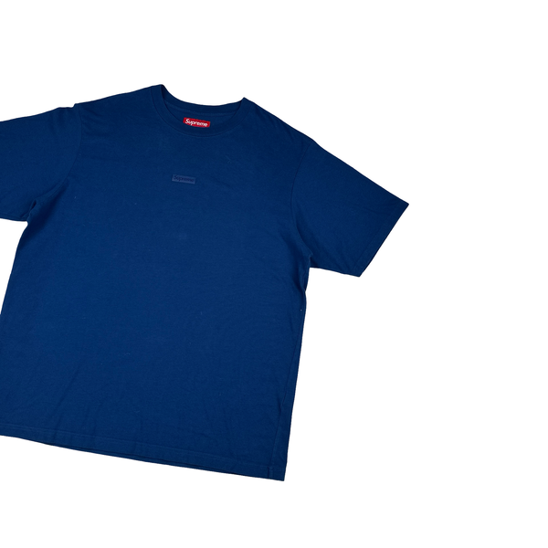 Supreme Blue Spellout Crewneck T Shirt - Large