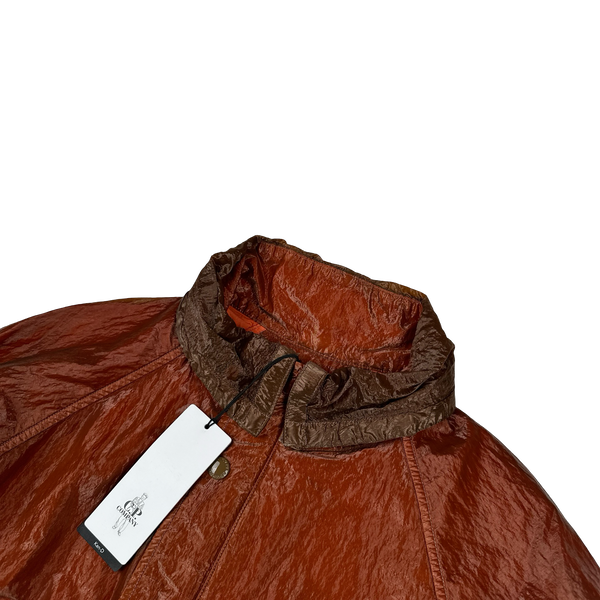 CP Company Red Garment Dyed Nylon Kan D Shell Jacket - Small