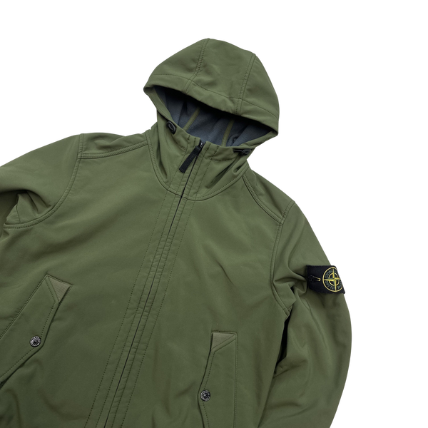 Stone Island 2014 Khaki Soft Shell R Jacket - Small