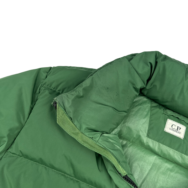 CP Company Green Down Filled Nycra R Puffer Jacket - Medium