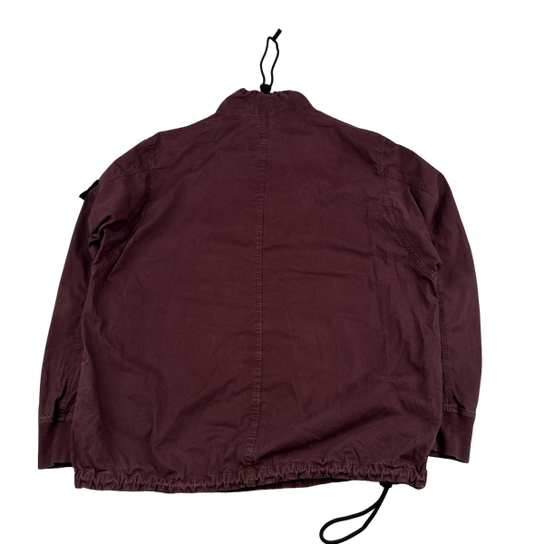 Stone Island 2020 Maroon Smock Pullover Overshirt - Medium