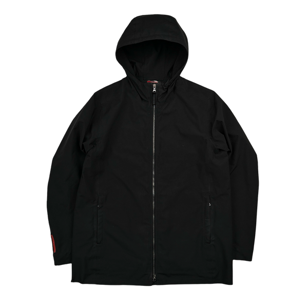 Prada Black Gore-Tex Red Tab Parka Jacket - 3XL