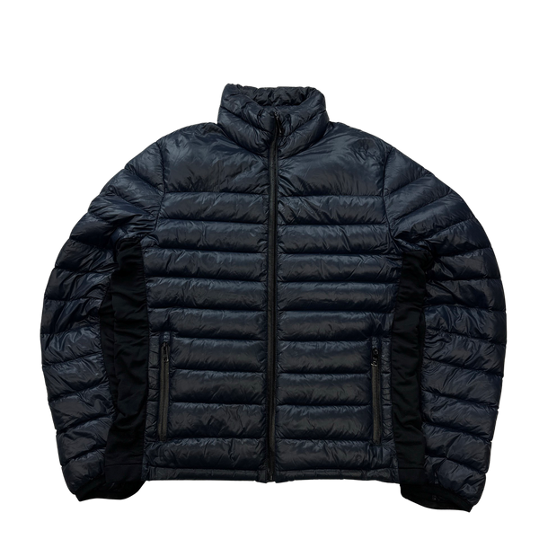 Prada Blue Zipped Puffer Jacket - Medium