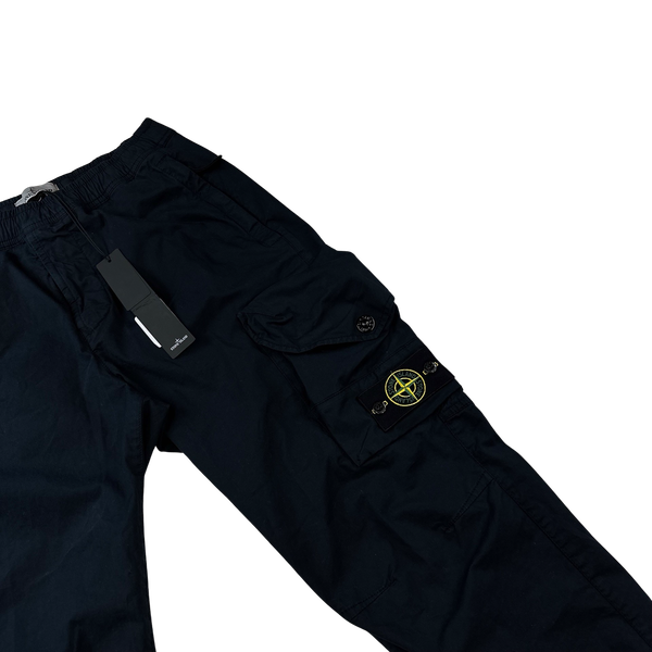 Stone Island 2023 RE T Navy Cargo Trousers - 30"