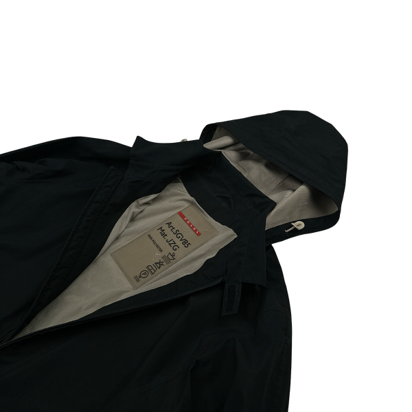 Prada Black Gore-Tex Red Tab Parka Jacket - Large