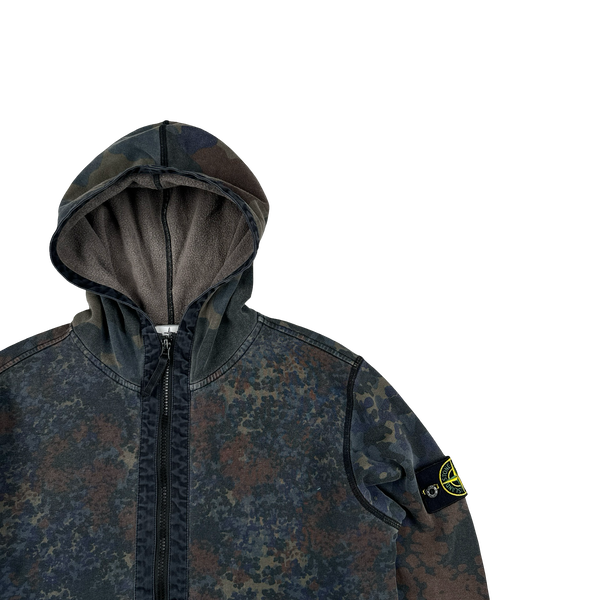 Stone Island 2013 Digital Camo Zipped Hoodie - Medium