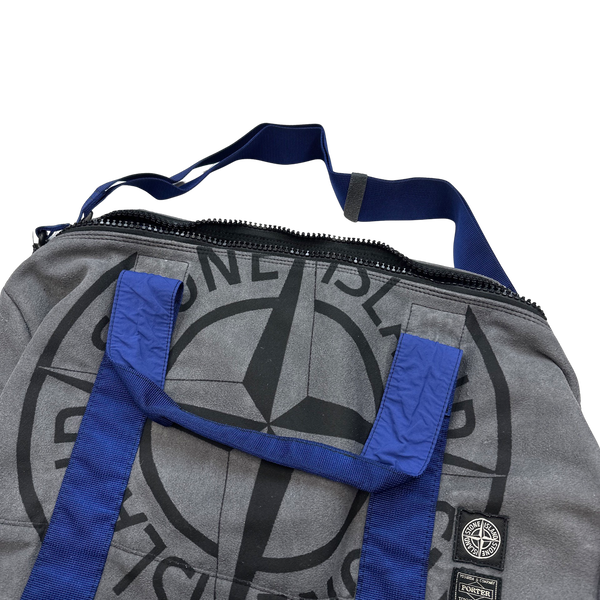 Stone Island x Porter Man Made Suede Compass Duffle Bag