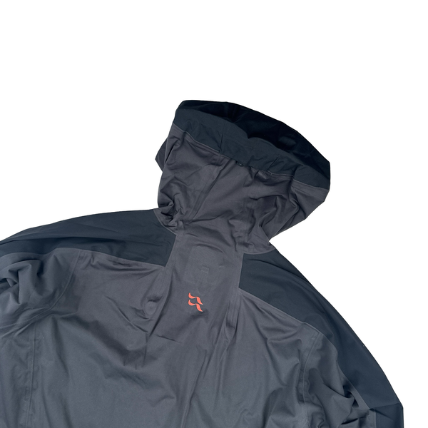 RAB Dark Grey Colour Block Profle Zipped Lightweight Kinetic Jacket - Large