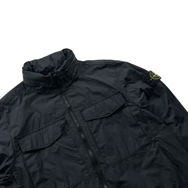 Stone Island Black Naslan Light Watro Jacket - Medium