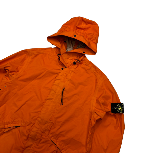 Stone Island 2016 Orange Garment Dyed Performance Tela Jacket - Small